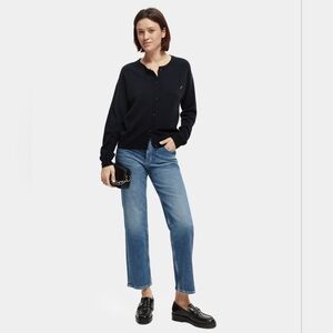 NWT Scotch & Soda The Sky Straight Leg High Waist Jeans Size 26